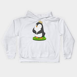 Penguin Queen Crown Kids Hoodie